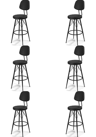 Bar Sandalyesi Bar Taburesi Mutfak Sandalyesi Cafe Bar Sandalyesi (546046771) Siyah
