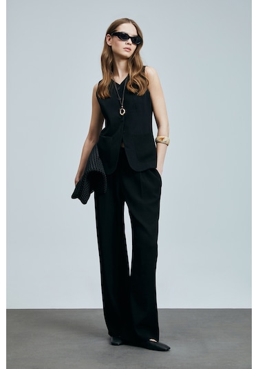 Lufian Dıana Kadın Pantolon Siyah Siyah 121190021100100 Siyah