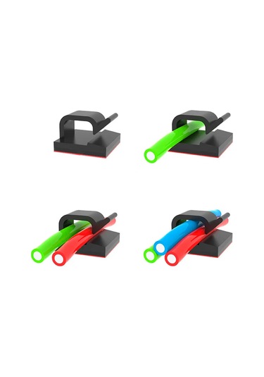 Fobz Kablo Tutucu 5 8 Mm Kendinden Yapışkanlık Siyah 20 Adet 308123793