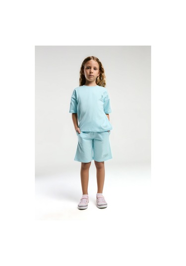 U.s. Polo Assn. Kız Çocuk Mavi Bermuda Takım Us2090 Mavi