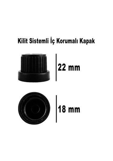 Digithome 132 Li 50 Ml Siyah Kilit Kapaklı Söz Nişan Hediyelik Kolonya Koku Süs Cam Şişesi C1-1-149