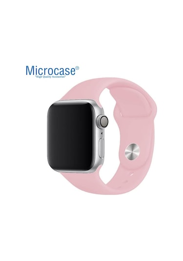 Microcase Apple Uyumlu  Watch Se 44 MM Silikon Kordon Kayış M-L