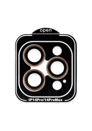 İphone 14 Pro Max Pvd Metal Kamera Lens - Turuncu