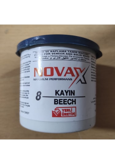 Novax Kayın Renk Ahşap Tamir Macunu 200 Gram Türk Malı 1 Adet