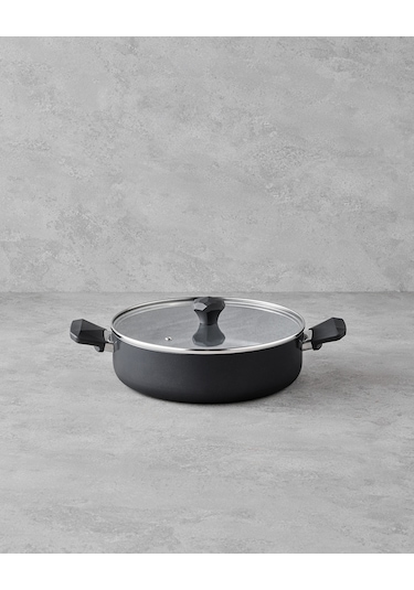 English Home Prego Cerawell Sığ Tencere 26 Cm Siyah Siyah