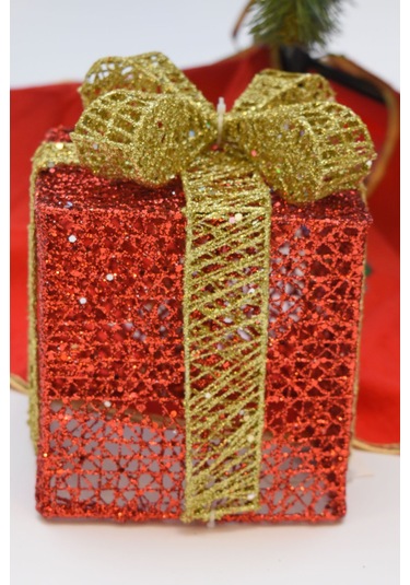 Waldern Yılbaşı Çam Ağacı Hediye Paketi Küçük Boy Kırmızı-altın