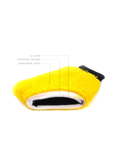 Smartbee Pemium Mikrofiber Araç Yıkama Ve Cila Eldiveni
