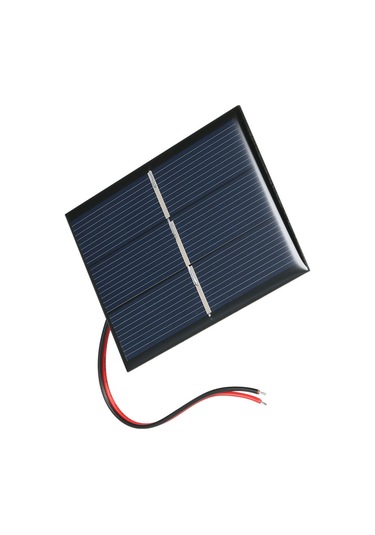 Xiyyadms 1.5v 0.65w Taşınabilir Güneş Paneli, 60x80x3mm, Polikristal Silisyum, Dıy Şarj Cihazı İçin, Seri/paralel Bağlantı, 14cm Kablolu