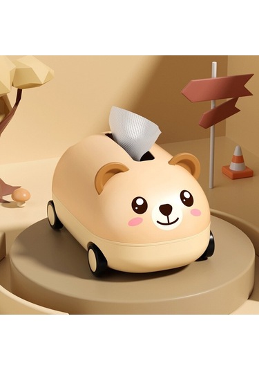 Haki-karikatür Doku Kutusu Banyo Tuvalet Kağıdı Tutucu Mutfak Peçete Saklama Kutusu Masaüstü Bebek Mendil El Havlusu Dispenseri Konteyner