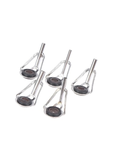 5 Adet Balıkçılık İlk Bölüm Çubuk Ucu Halka Göz Kılavuzu Kiti Açık Havada Balıkçılık İçin 1.8mm