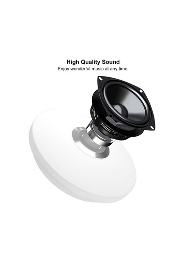 Akıllı Plafonyer Tavan Lambası Bağlantısı Dahili Müzik Çalar Kubbe Çok Renkli