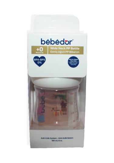 Bebedor Geniş Ağız Pp Biberon 180 Ml Kod:97322