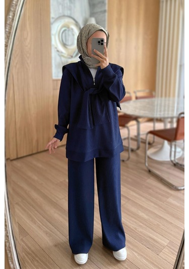 Omuz Atkılı 3'lü Takım - Lacivert Lacivert