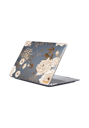 Macbook Pro 13" A1706 /A1708 /A1989 /A2159 Koruyucu Laptop Kılıfı Altın Şakayık