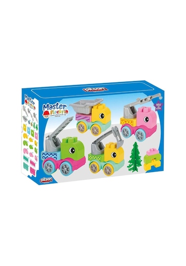 Pilsan Master Bloklar İş Kamyonları Seti 03607