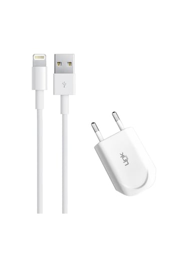 Linktech I665 Flat Mini Design Lightning Şarj Aleti 1.2A 5V Beyaz