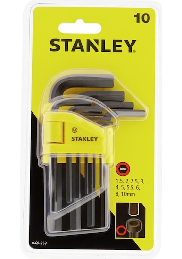 Stanley 0-69-253 Allen Anahtar Takımı 10 Parça (1.5-10)