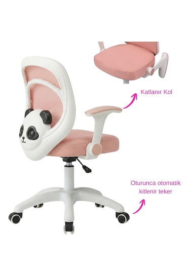 Drift Bono Çocuk Çalışma Sandalyesi Pembe