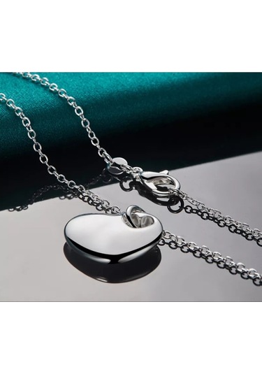 Eyelashes Silver 925 Ayar Gümüş Kalp Kolye