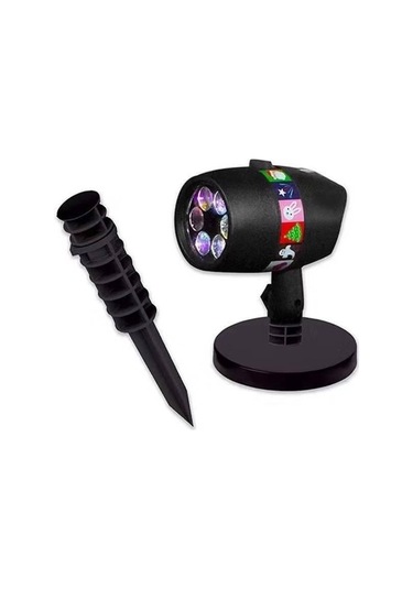 Sge Teknoloji 12 Farklı Desen Lazer Projektör Yansıtmalı Ev Bahçe Dekorasyon Aydınlatma