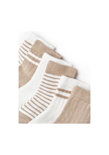 Csyc1003 Bebek 6'lı Çorap %100 Organik Pamuk, Bebek - Yenidoğan - Csyc1003 Taş