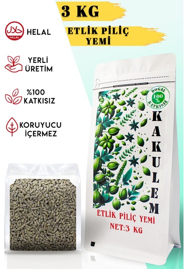 Kakulem Sertifikal Etlik Tavuk Civciv Piliç Yemi 3 Kg