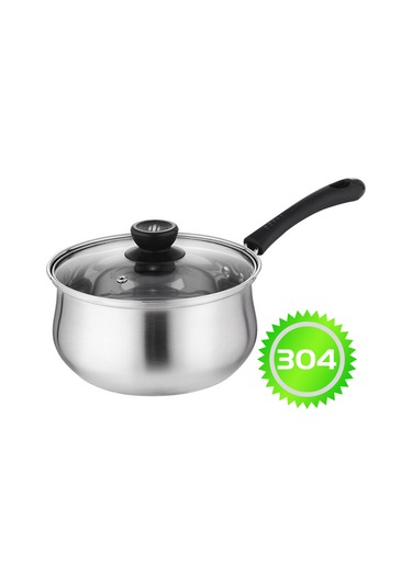 Padalink 18cm 304 Paslanmaz Çelik Tencere, Gümüş Rengi, 630g Ağırlık, 1-2 Seçenekli Tip, Tam Set Diğer