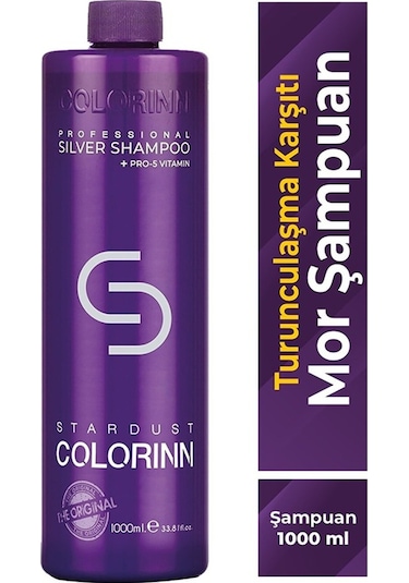 Colorinn Stardust Silver Şampuan Mor Şampuan 1 L