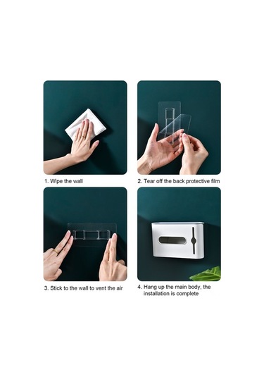 Ulzyvf Pratik Çöp Poşeti Dispanseri - Kendinden Yapışkanlı, Su Geçirmez, Mutfak & Banyo Mavi Mavi