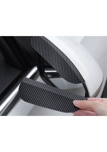 Araba Ayna Yağmur Koruyucu Siper Karbon Desenli 5131