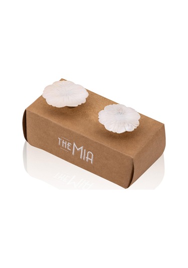 The Mia Sedef Çekmece Ve Dolap Kulbu 2li Set Klp22 Beyaz