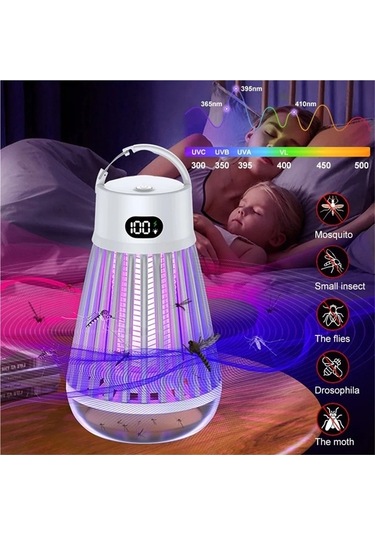 Novahub Elektrik Çarpması Sivrisinek Katili Lamba Tip-c Şarj