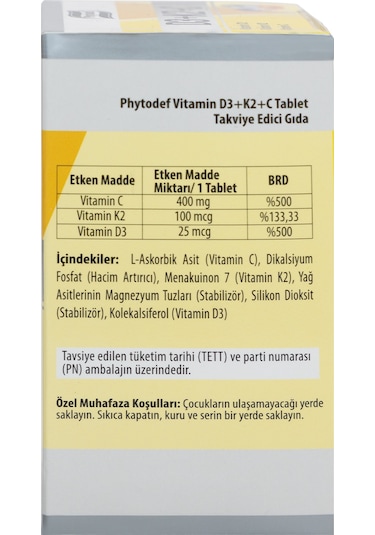 Demir Folik Asit Vitamin B12 Vitamin C 30 Tablet + D3 K2 C 60 Tablet