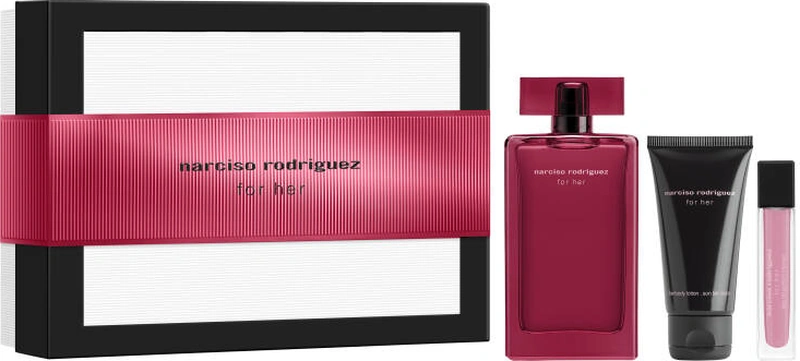 Narciso Rodriguez For Her Intense Edp 100 Ml + Body Lotion 50 Ml + Edp 10 Ml 3423222133818 Diğer