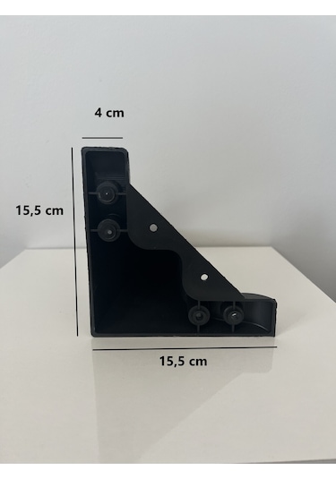 4 Adet Siyah Lükens Mobilya Puf Ayağı Ayak Plastik