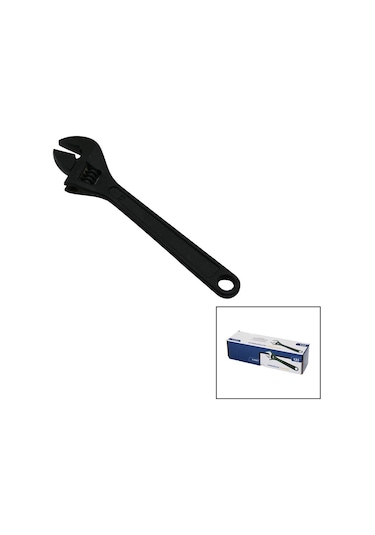 6 Adet Siyah Çelik 12 İnç 300mm Kurbağacık Anahtar Chrome Vanadiu