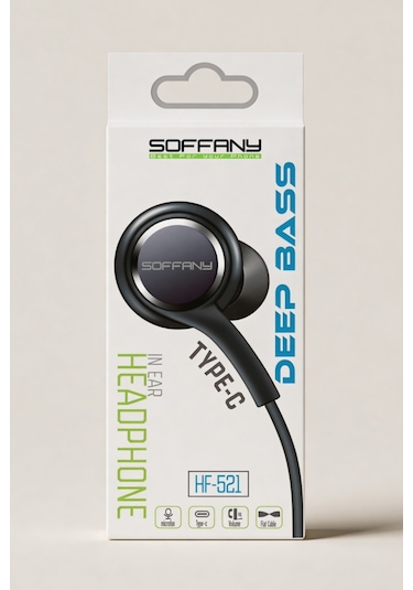 Soffany HF-521 Type-C Girişli Kulak İçi Kablolu Kulaklık