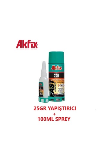Akfıx Hızlı Yapıştırıcı 100ml+25gr.