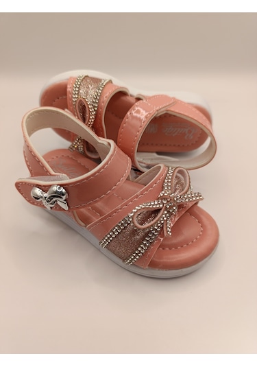 Çocuk Sandalet ,bebek Sandalet , Düğün Ayakkabısı , Kaydırmaz Yazlık Şık Çocuk Ayakkabısı Pudra