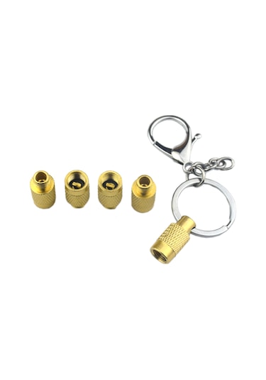 Symbee 5 Li Lastik Hava İndirici Takımı - Pratik Ve Dayanıklı Araç Lastik Aleti, Paslanmaz Pirinç Malzeme