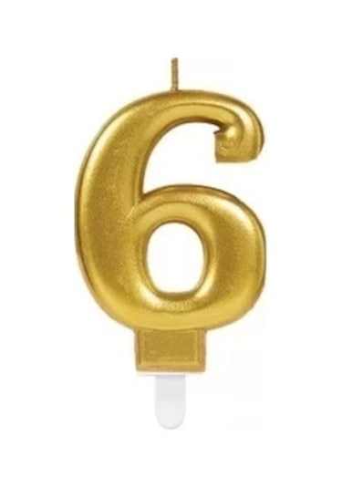 6 Rakam Mum Gold Renk Diğer