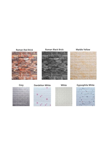 10 Adet 38 35 Cm 3d Duvar Sticker Kendinden Yapışkanlı Duvar Kağıdı Beyaz Beyaz Çok Renkli