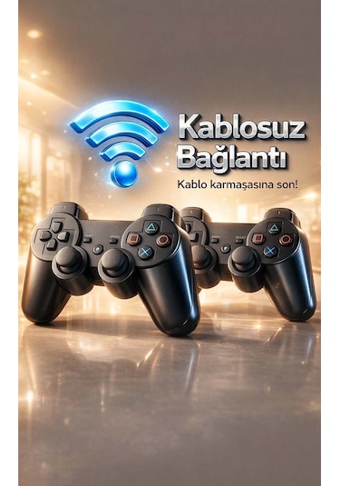 Playstation 3 Dualshock 3 Kablosuz Oyun Kolu 2 Li Set Kablo li
