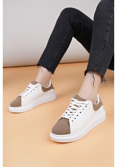 Luis A Costa Lc109 Beyaz Kahve Süet Kadın Sneaker Renkli