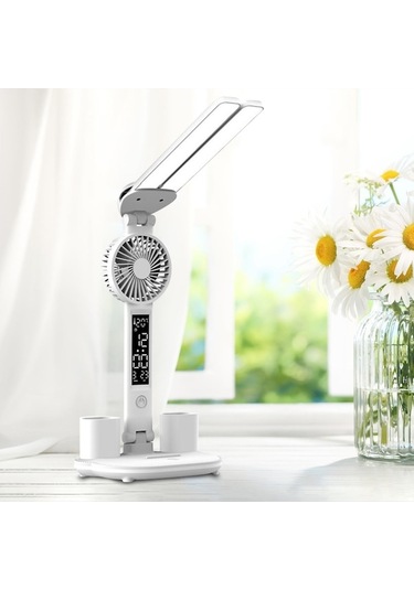 Maoyaya Suntek Fanlı Kalemlikli Masa Lambası Çiftli Merkez Ofis, Güçlü Filtreli Diğer