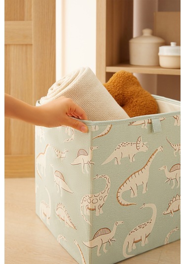 Ocean Home Textile Çocuk Odası Dinozor Kutu 33 x 30 x 33 CM