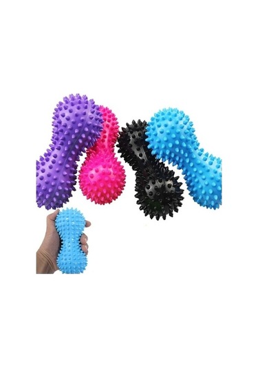 Tongxida Stres Giderici Fıstık Şekli Masaj Topu Pvc El Ayak Dikenli Dayanıklı Spor Fitness Ayak Ağrısı Vücut Tetik Noktası 5u2 Çok Renkli