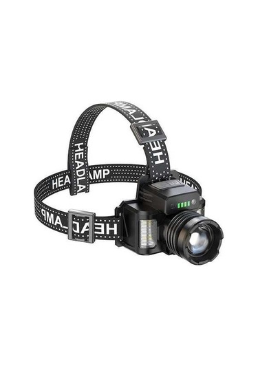 Novahub Süper Parlak 30w Led Sensör Fener, Dahili Pil, Usb Şarj, Su Geçirmez Kafa Lambası, 1500m Menzil, Çok Renkli, Ce Rohs Çok Renkli