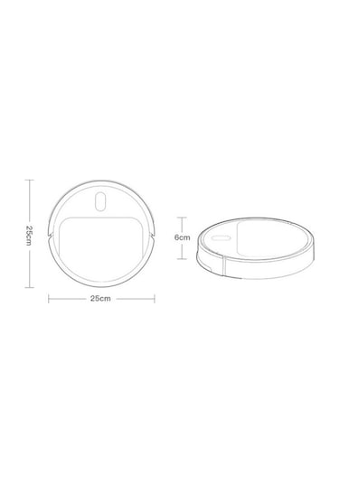 Dancemonkey Jallen Gabor Is25 Ev Tipi Şarjlı Otomatik Süpürge Akıllı Süpürge 25 X 25 X 6 Cm Siyah Siyah