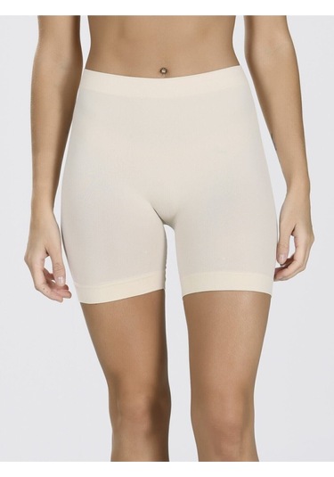 Bonbonetti Kadın Ten Dikişsiz Şort Tayt 2029 Ten Kadın Külot Ten Rengi